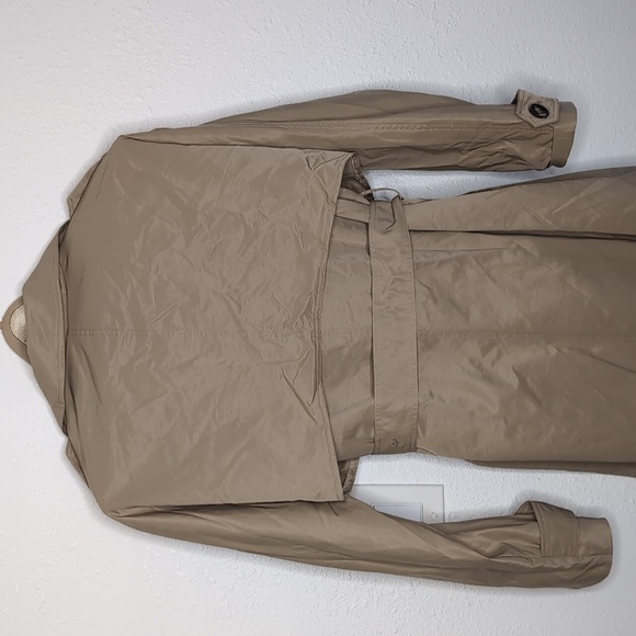 ZIAI Double Breasted Belted Trench Coat  women's size Medium color tan - Picture 8 of 12